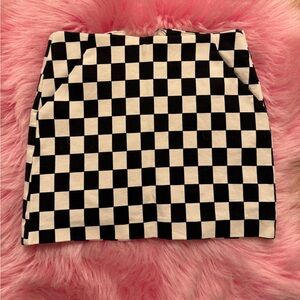 ZARA Small Checkered Skirt